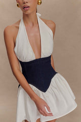 Merlyn Indigo Blue Denim Mini Dress