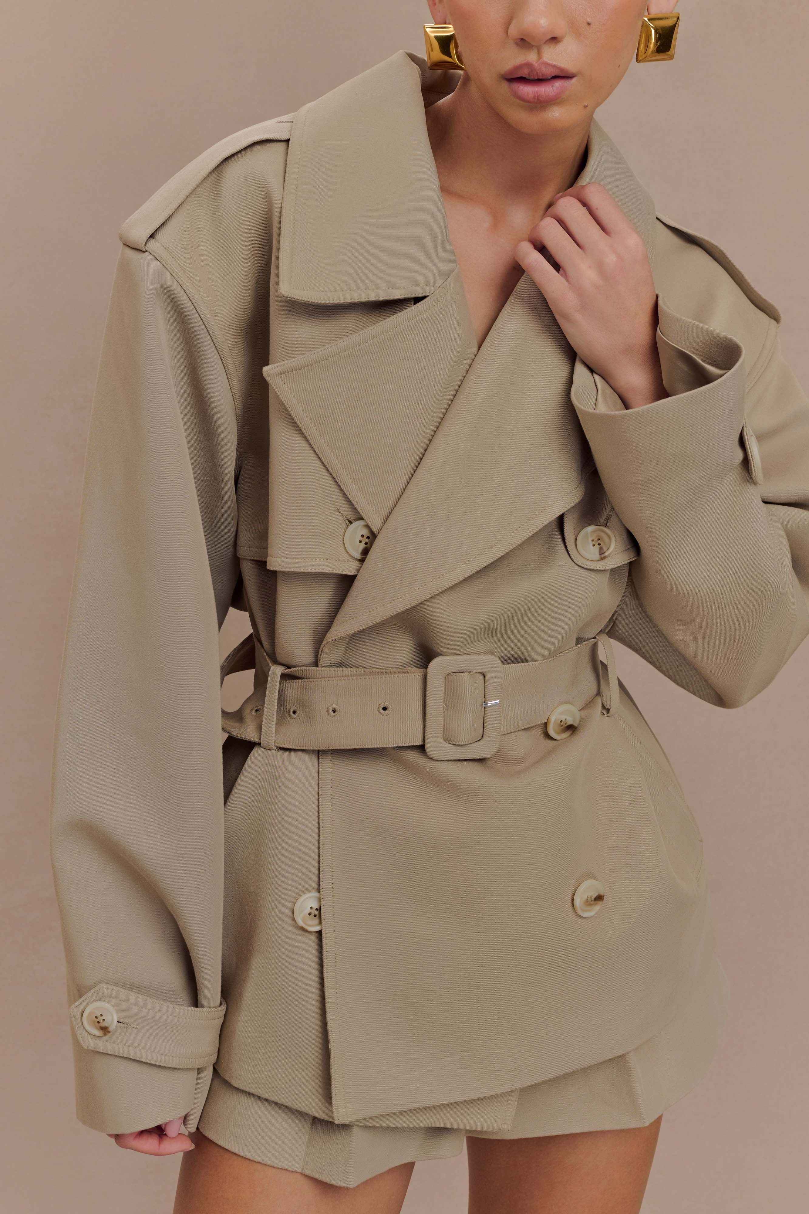 Alden Pebble Short Trench Jacket