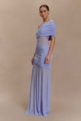 Dallas Lavender One Shoulder Maxi Dress