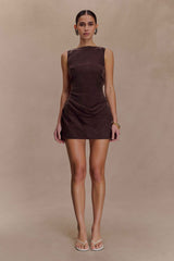 Bexley Dark Chocolate Mini Dress