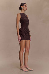 Bexley Dark Chocolate Mini Dress