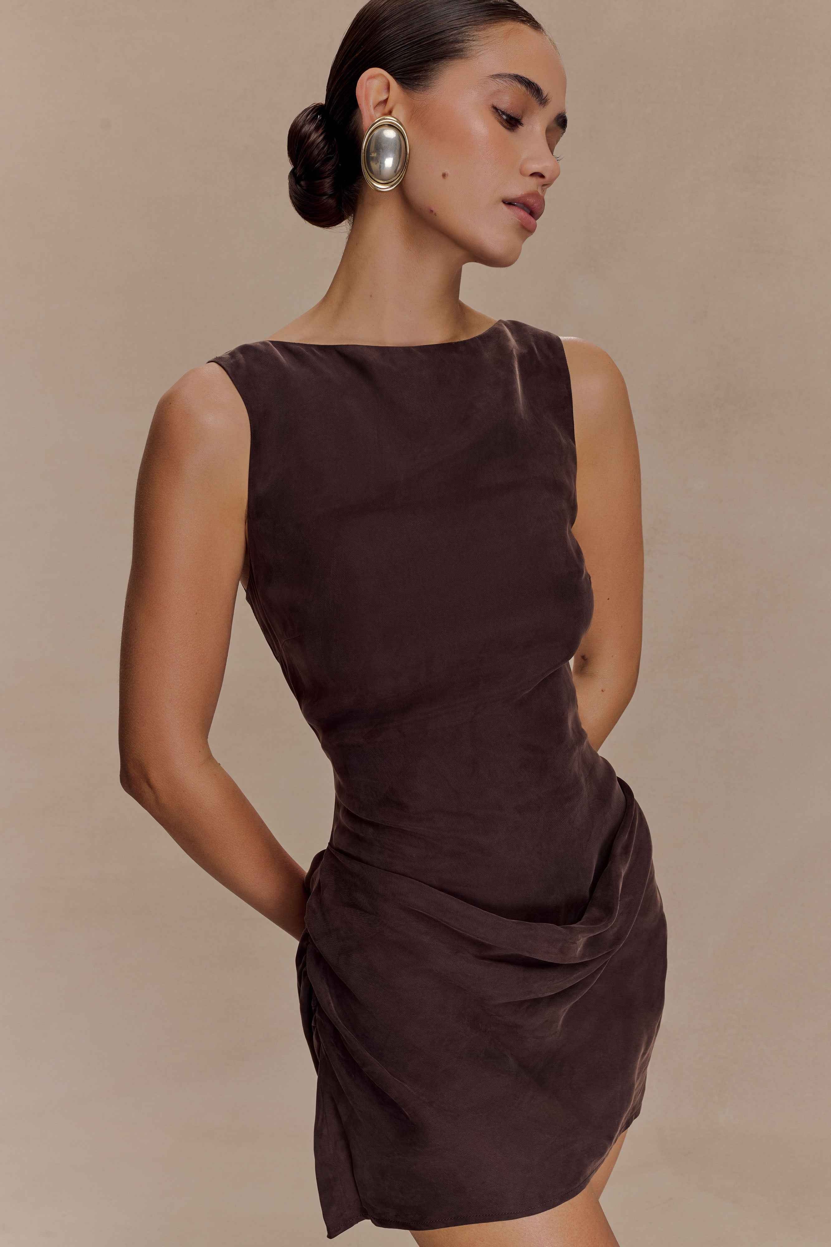Bexley Dark Chocolate Mini Dress