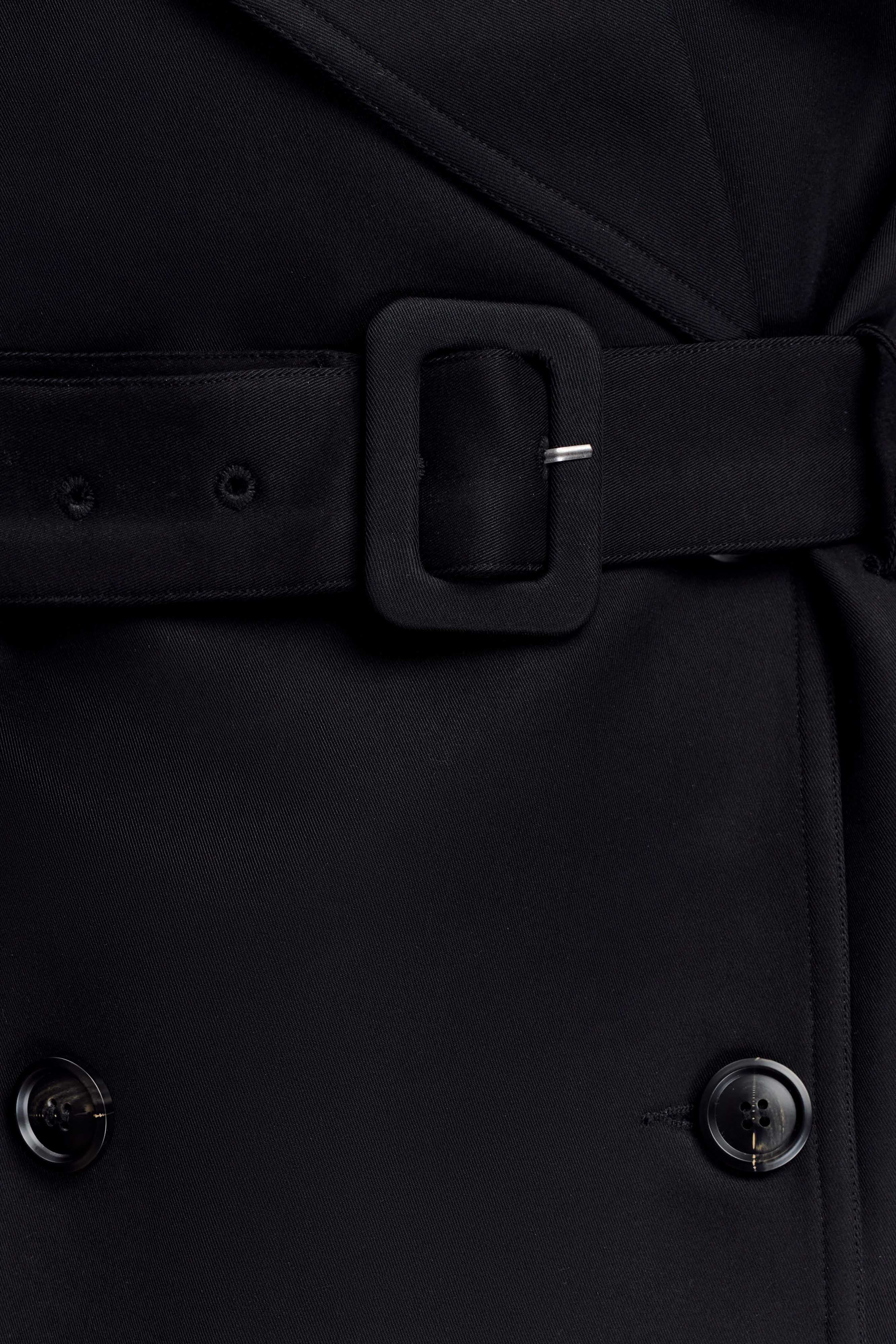 Alden Black Short Trench Jacket