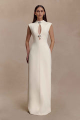 Michelle Buttercream Cut Out Maxi Dress