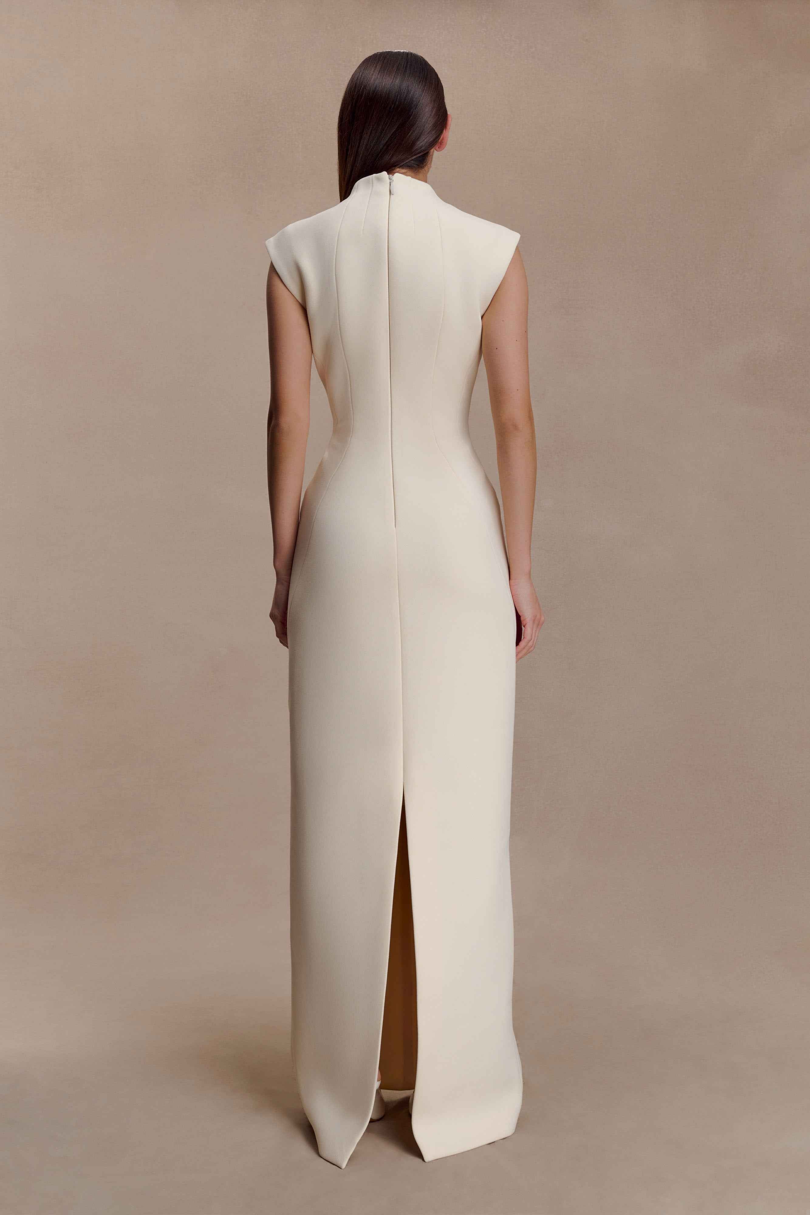 Michelle Buttercream Cut Out Maxi Dress