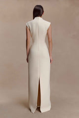 Michelle Buttercream Cut Out Maxi Dress
