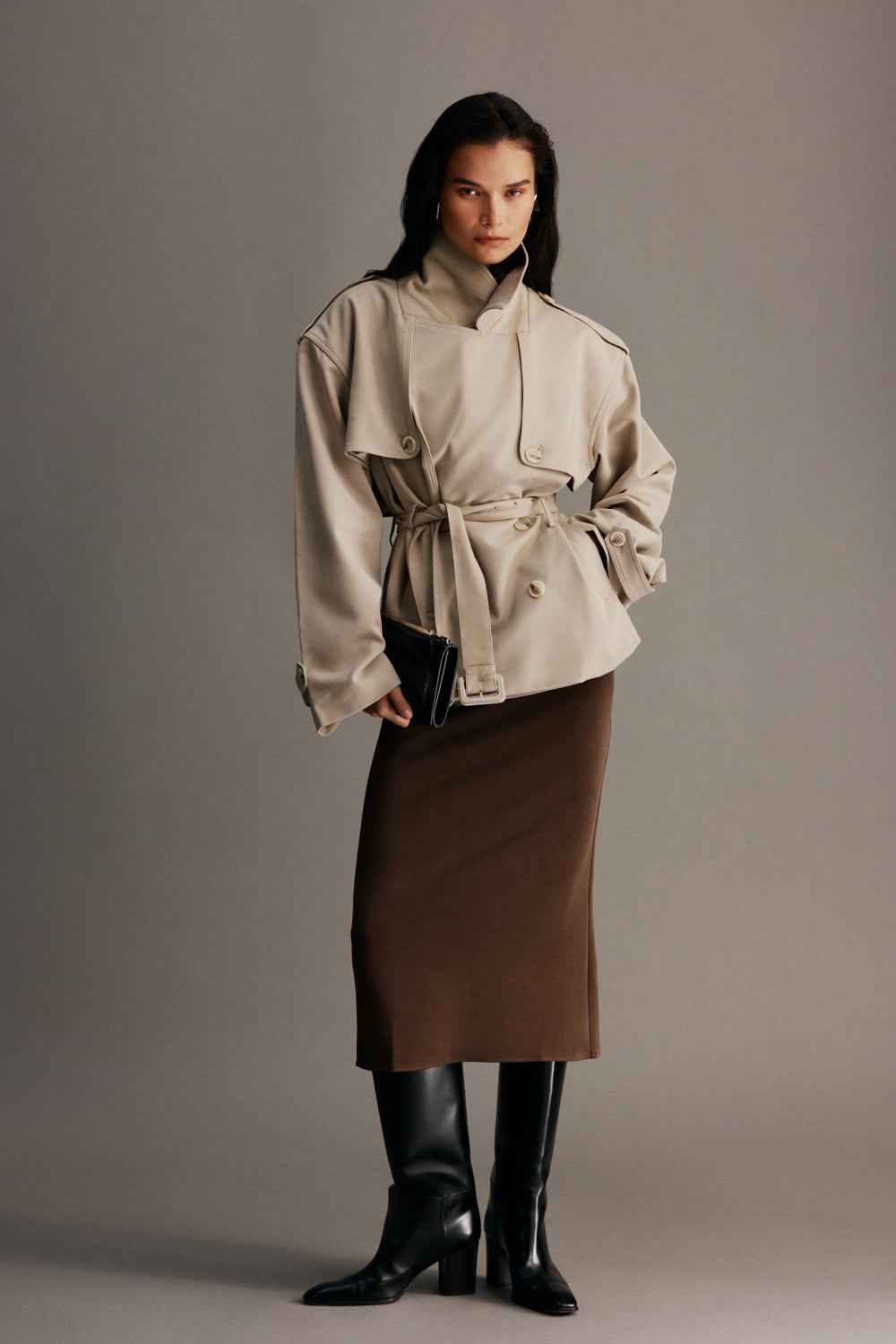Alden Pebble Short Trench Jacket