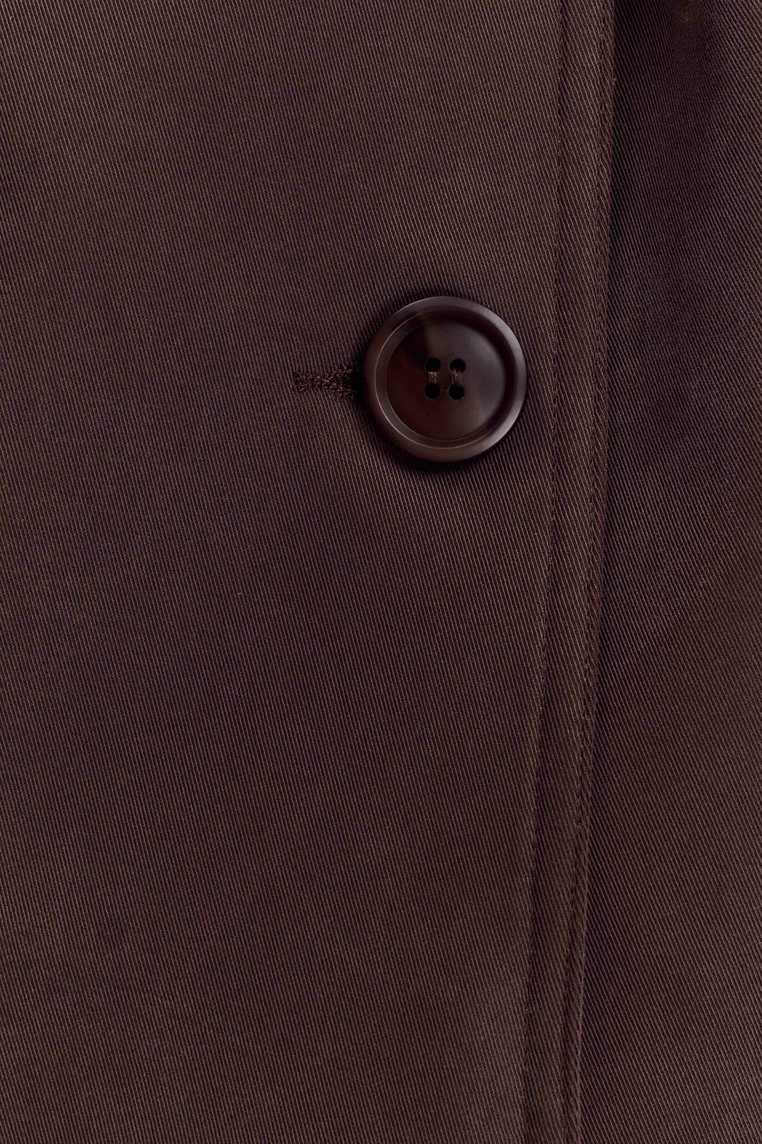 Cornelia Chocolate Alden Short Trench Jacket