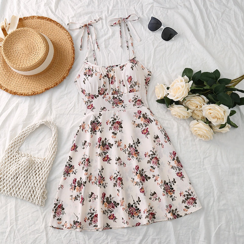 Floral A-Line Mini Summer Casual Dress