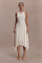 Sylvie Ivory Modal Midi Dress