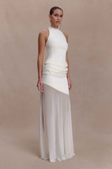 Portia White Scuba Sleeveless Top