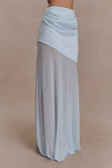Portia Pale Blue Maxi Skirt