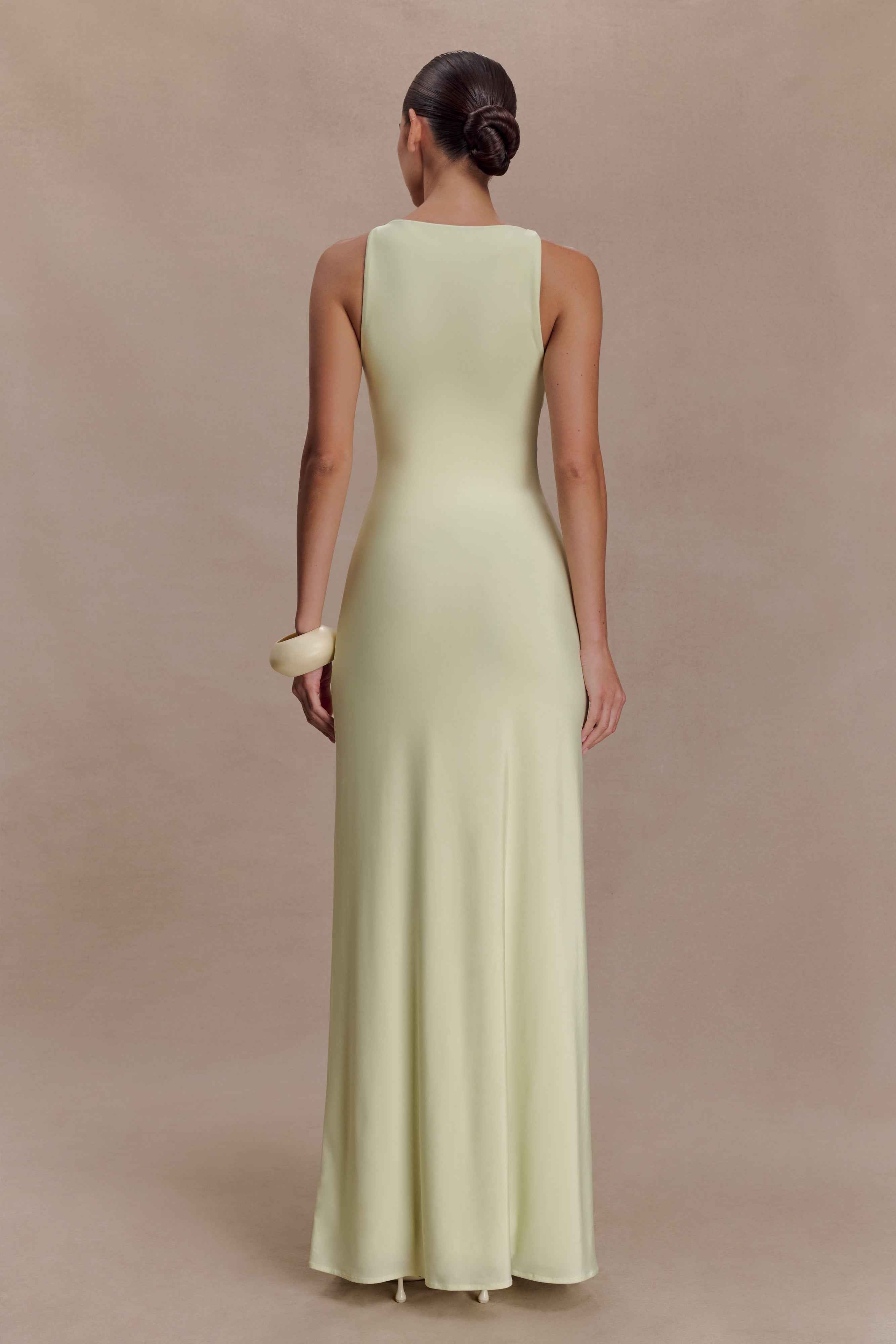 Perrie Pastel Lime Maxi Dress