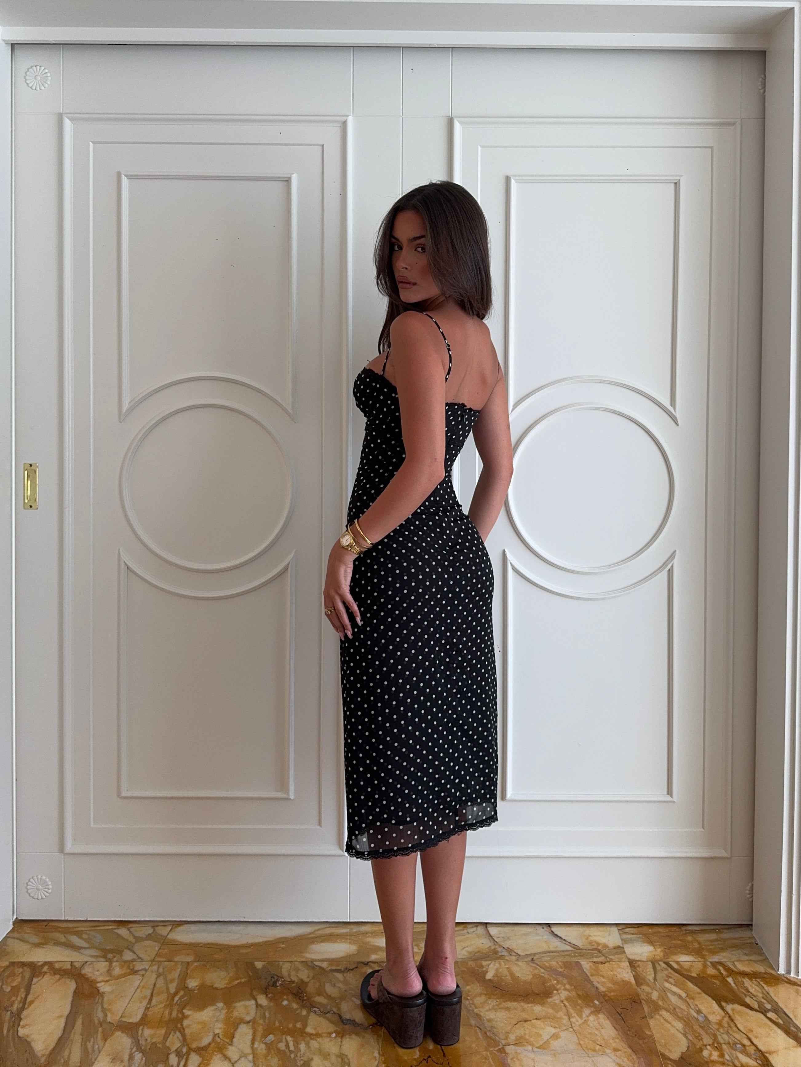 LACE FITTED MIDI COCKTAIL PARTY DRESS