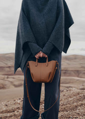 WOMEN'S SCULPTURAL TEXTURED MINI CASUAL TOTE BAG