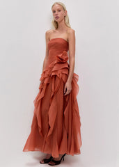 Canyon Dress in Coral Clay
