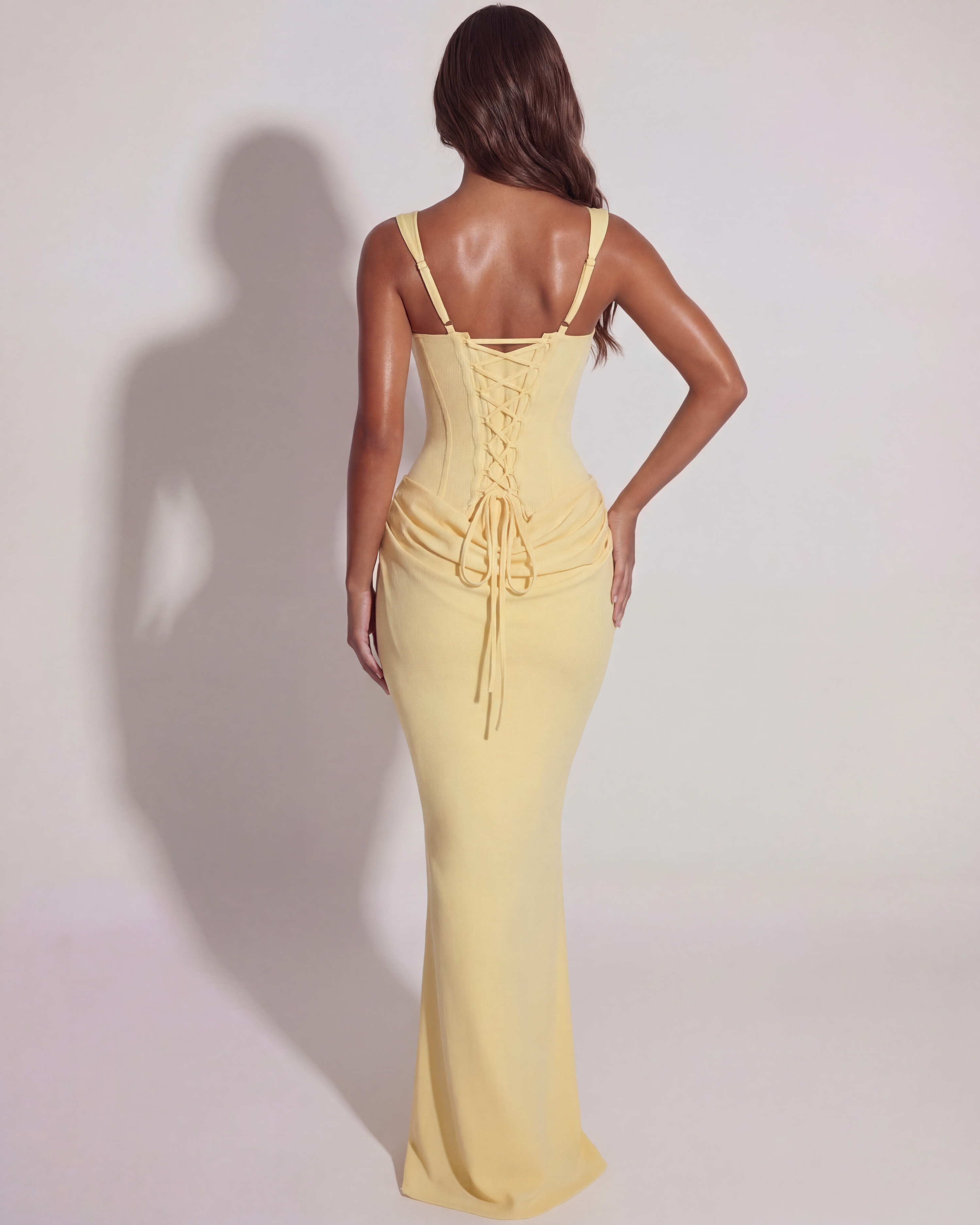Eleonora Butter Yellow Maxi Dress