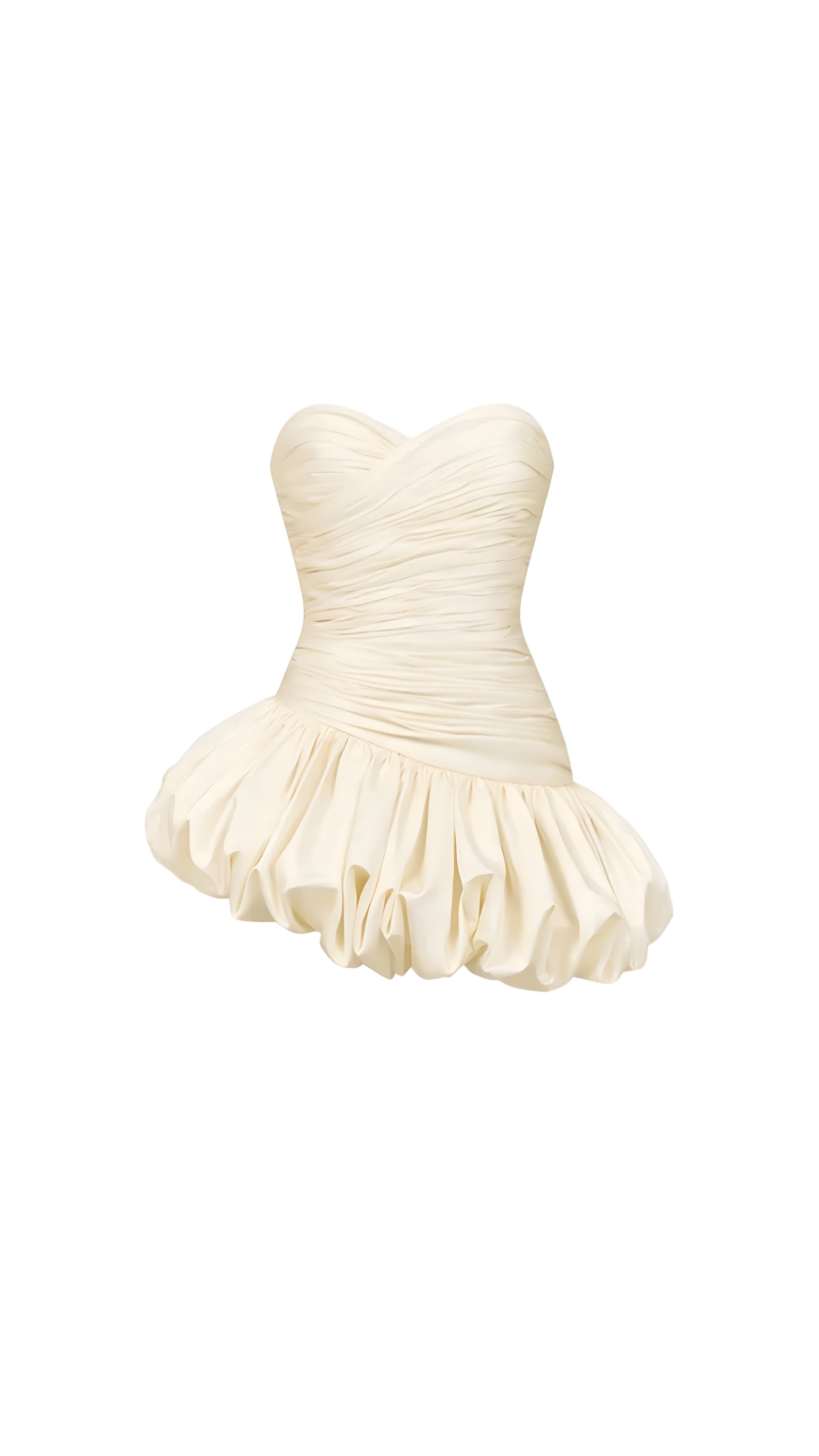Celina Off-White & Soft Pink Strapless Mini Dress