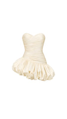 Celina Off-White & Soft Pink Strapless Mini Dress