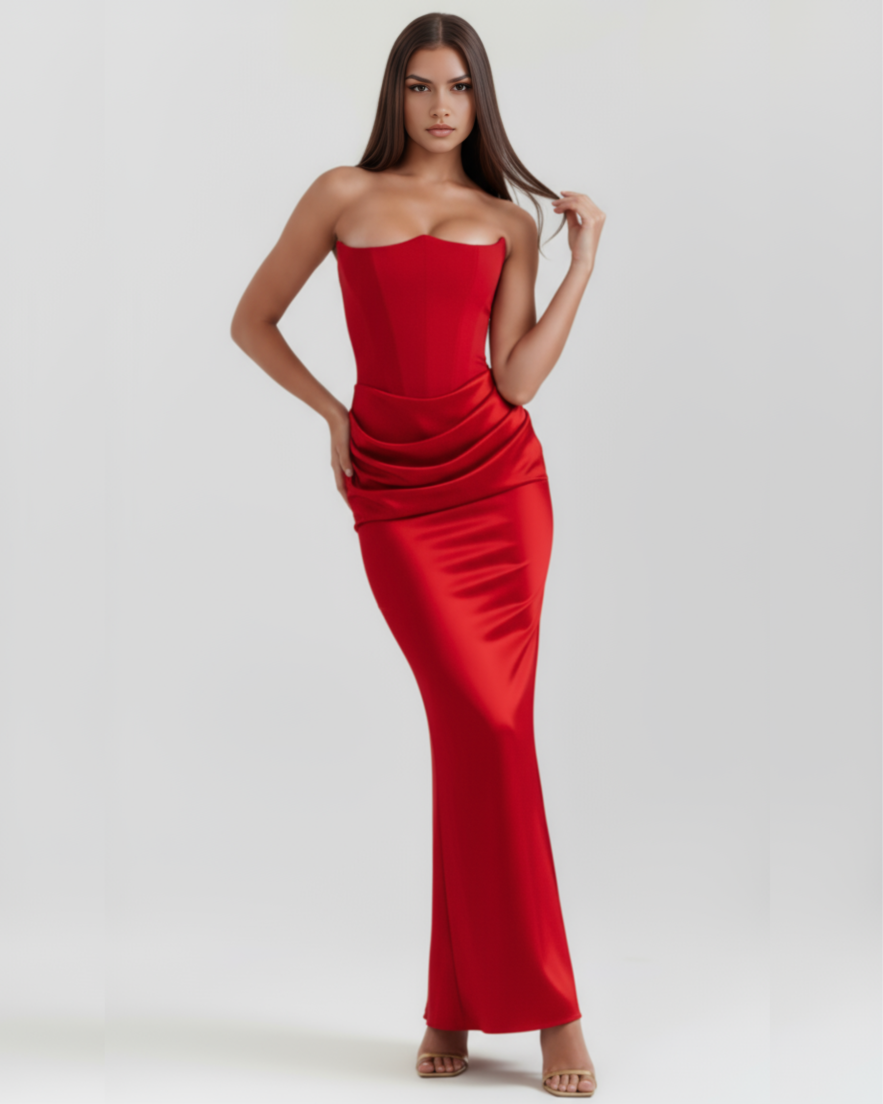 Almond Muse Style, Boned Bodice, Glamorous Events