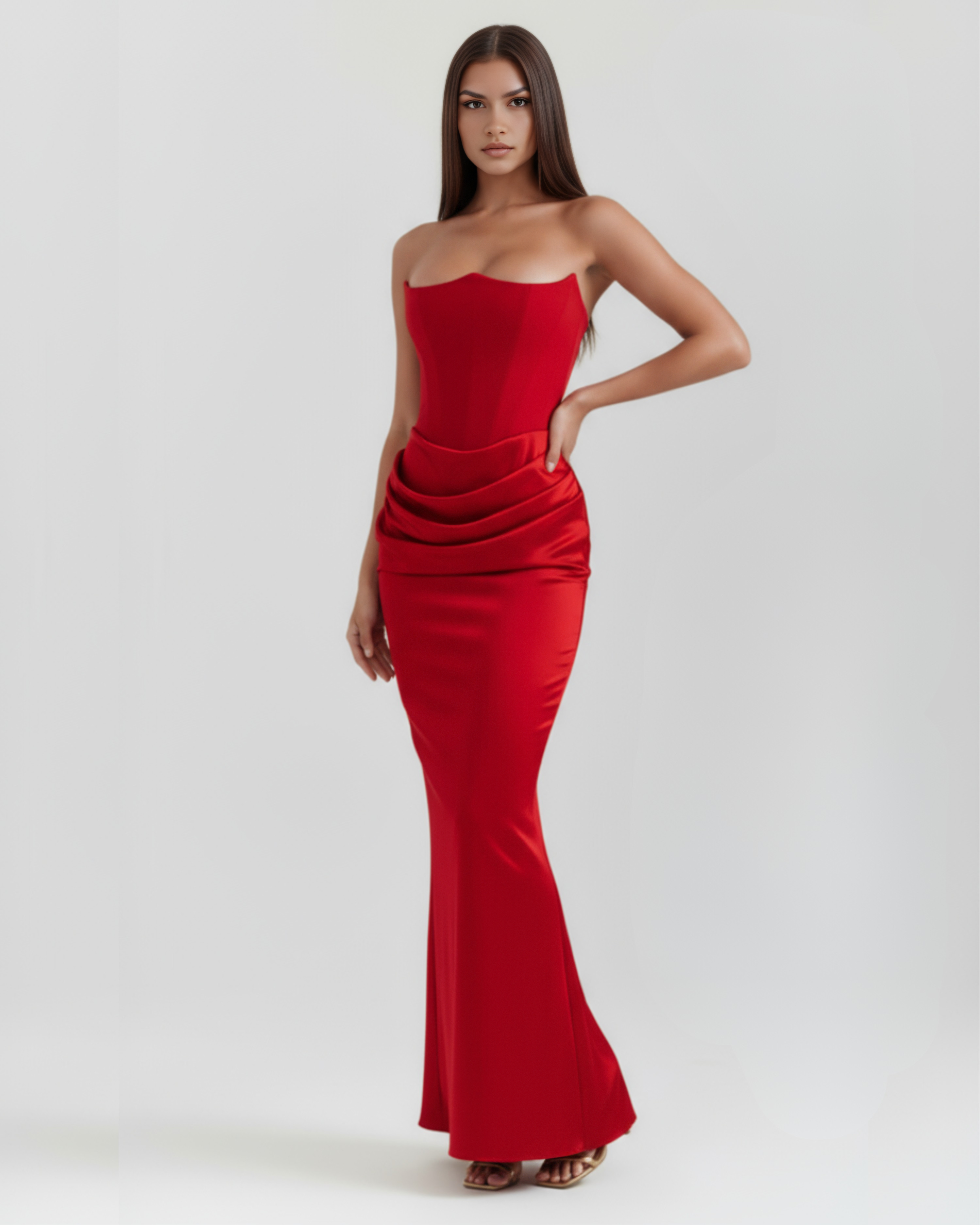 Almond Muse Style, Boned Bodice, Glamorous Events