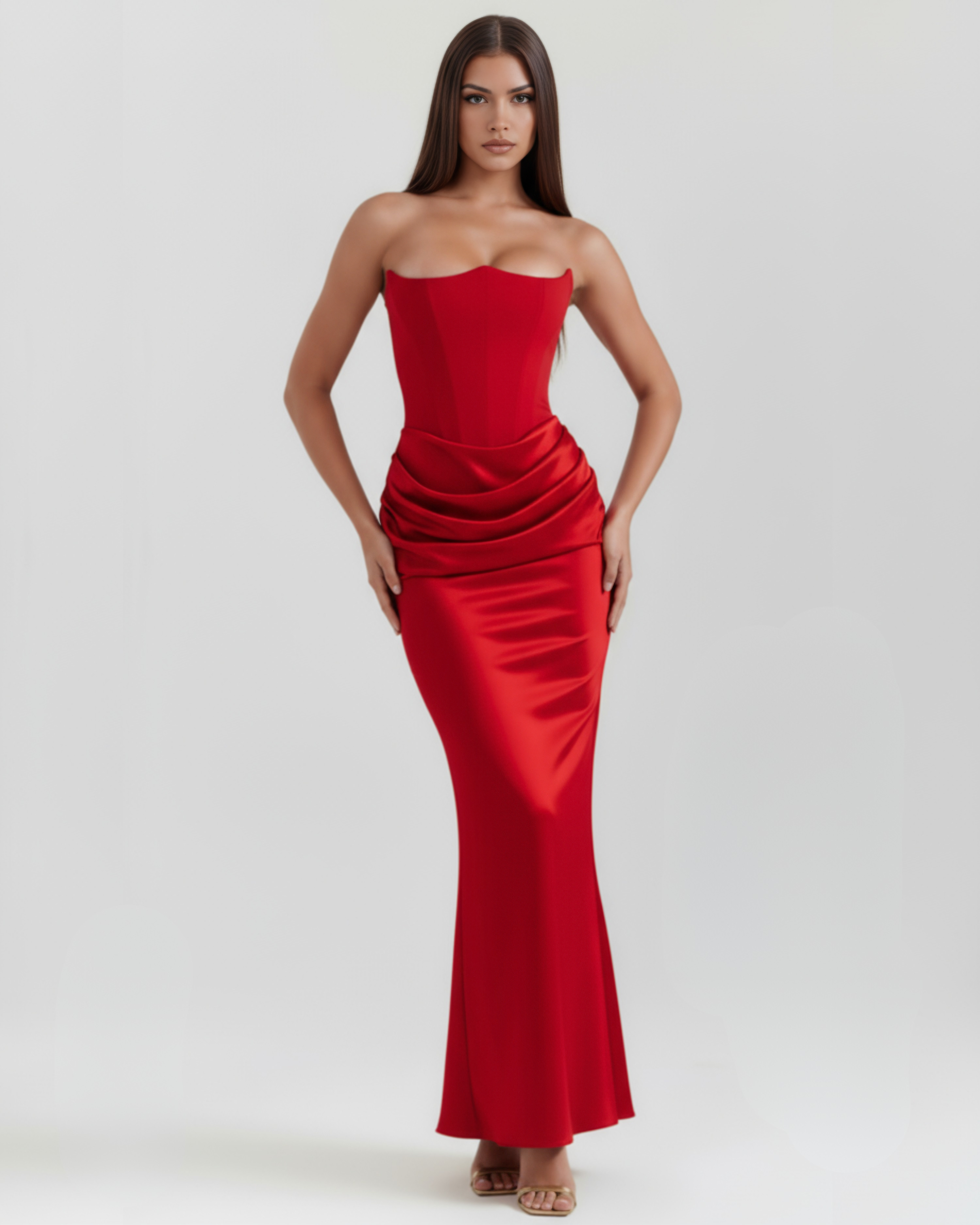 Almond Muse Style, Boned Bodice, Glamorous Events