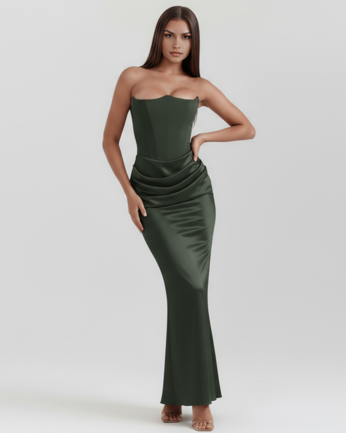 Almond Muse Style, Boned Bodice, Glamorous Events