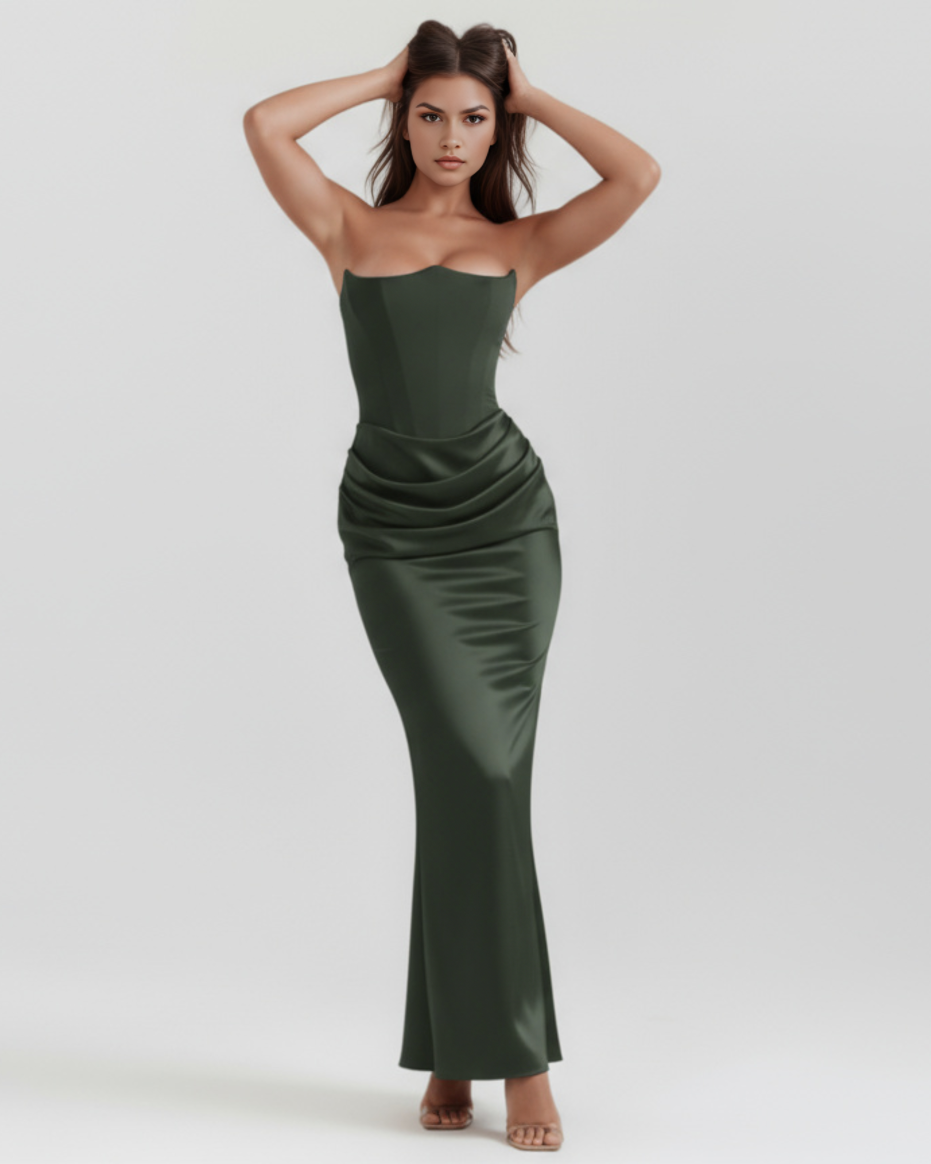 Almond Muse Style, Boned Bodice, Glamorous Events