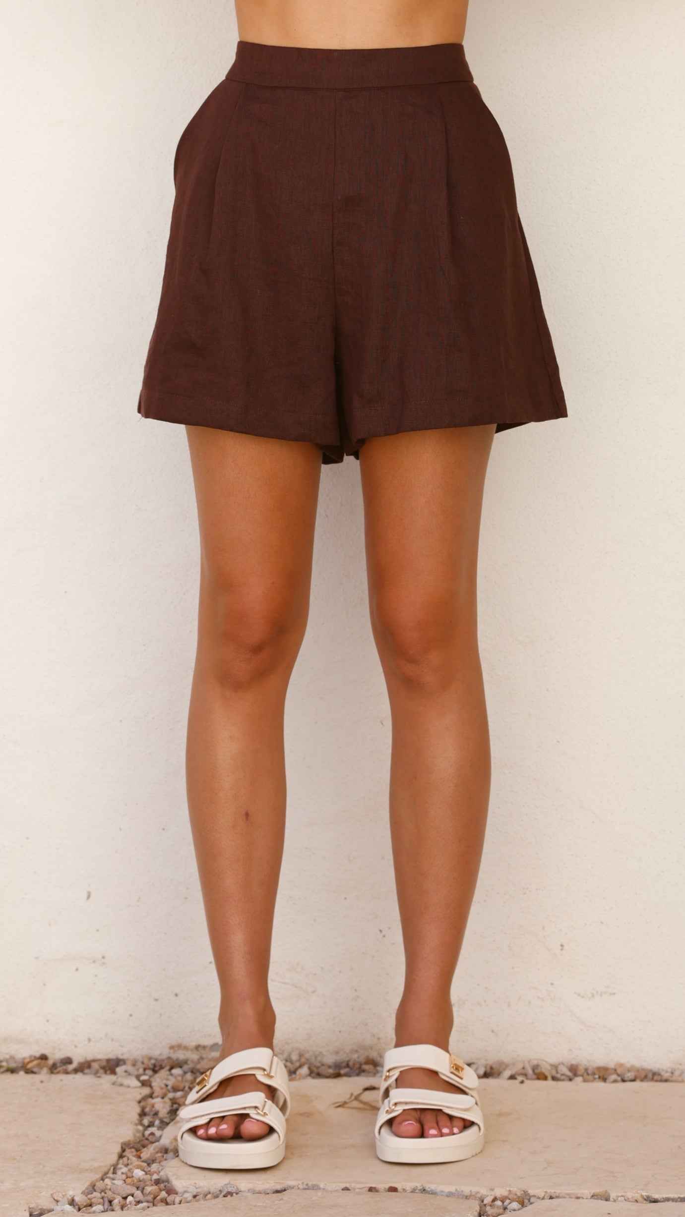 RELAXED HIGH-WAISTED MINI SUMMER CASUAL SHORTS