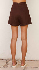 RELAXED HIGH-WAISTED MINI SUMMER CASUAL SHORTS