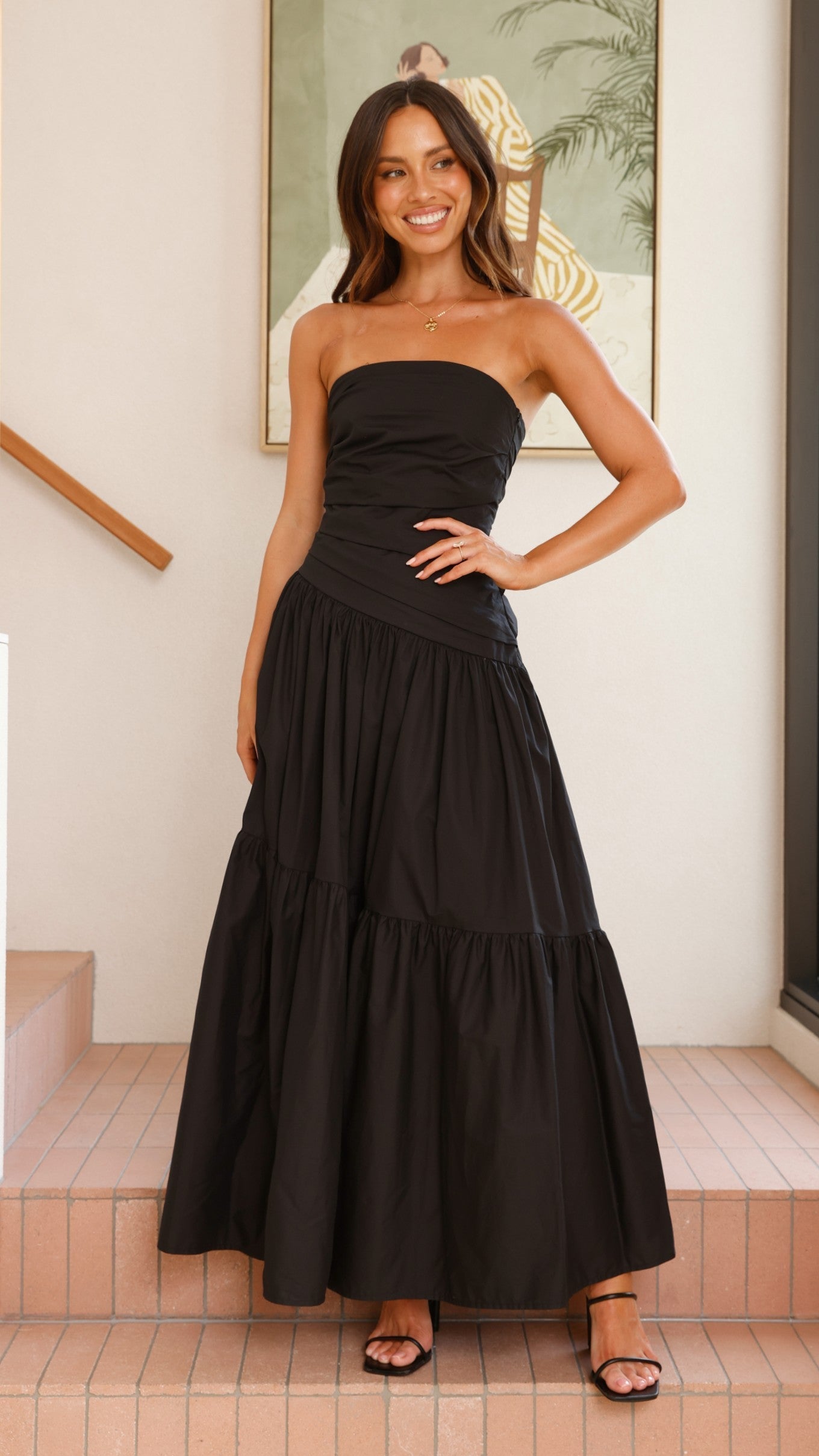 Lola Black Maxi Dress