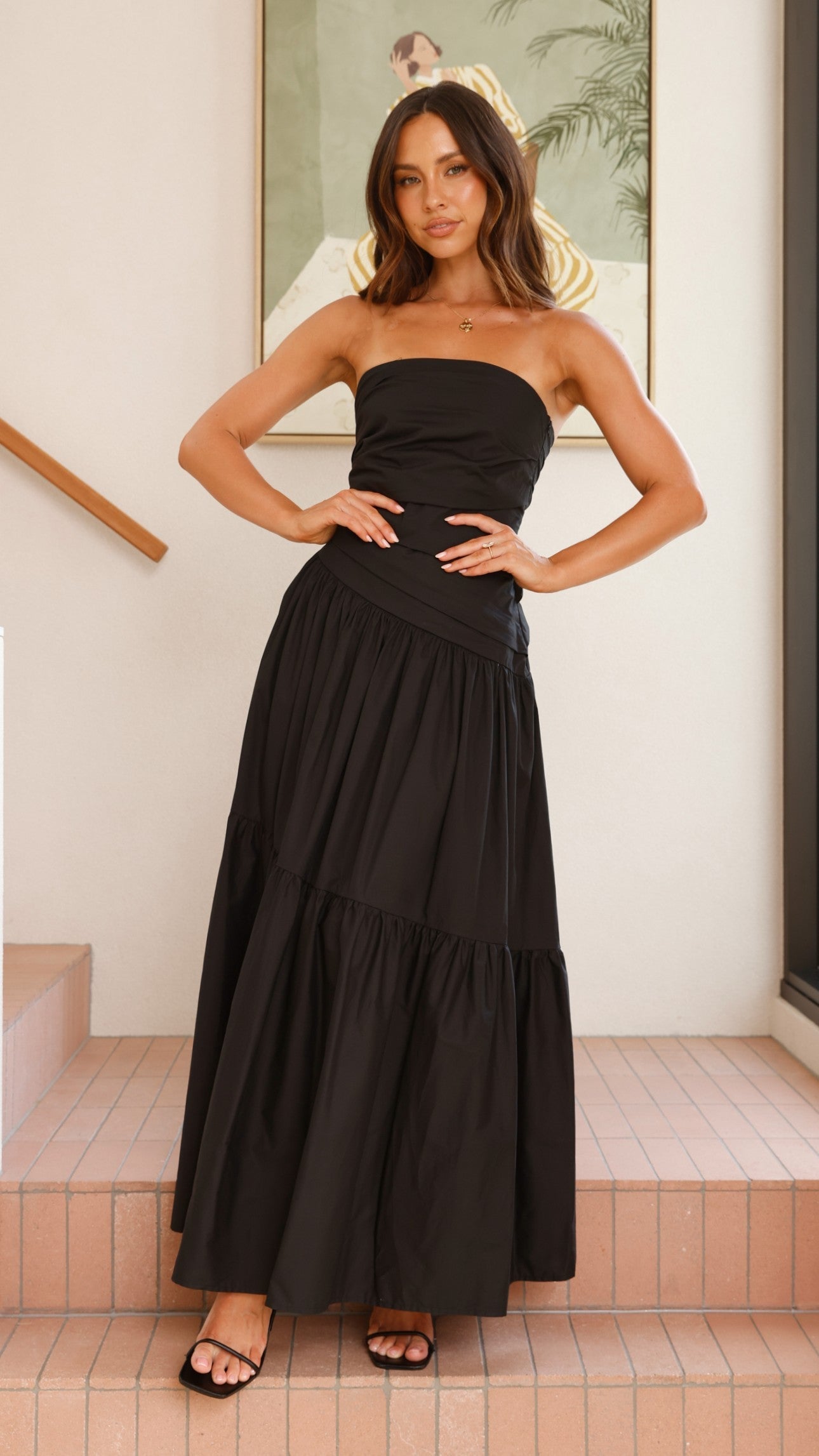 Lola Black Maxi Dress