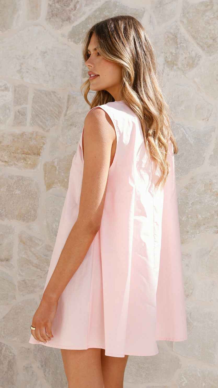 RELAXED A-LINE MINI CASUAL SUMMER DRESS