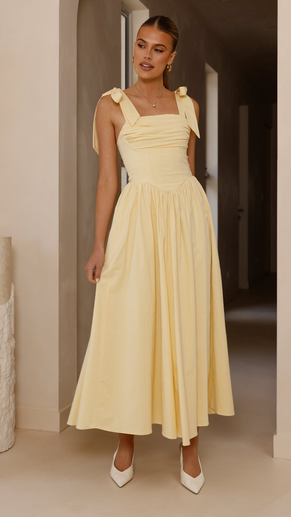 Haisley Yellow Maxi Dress