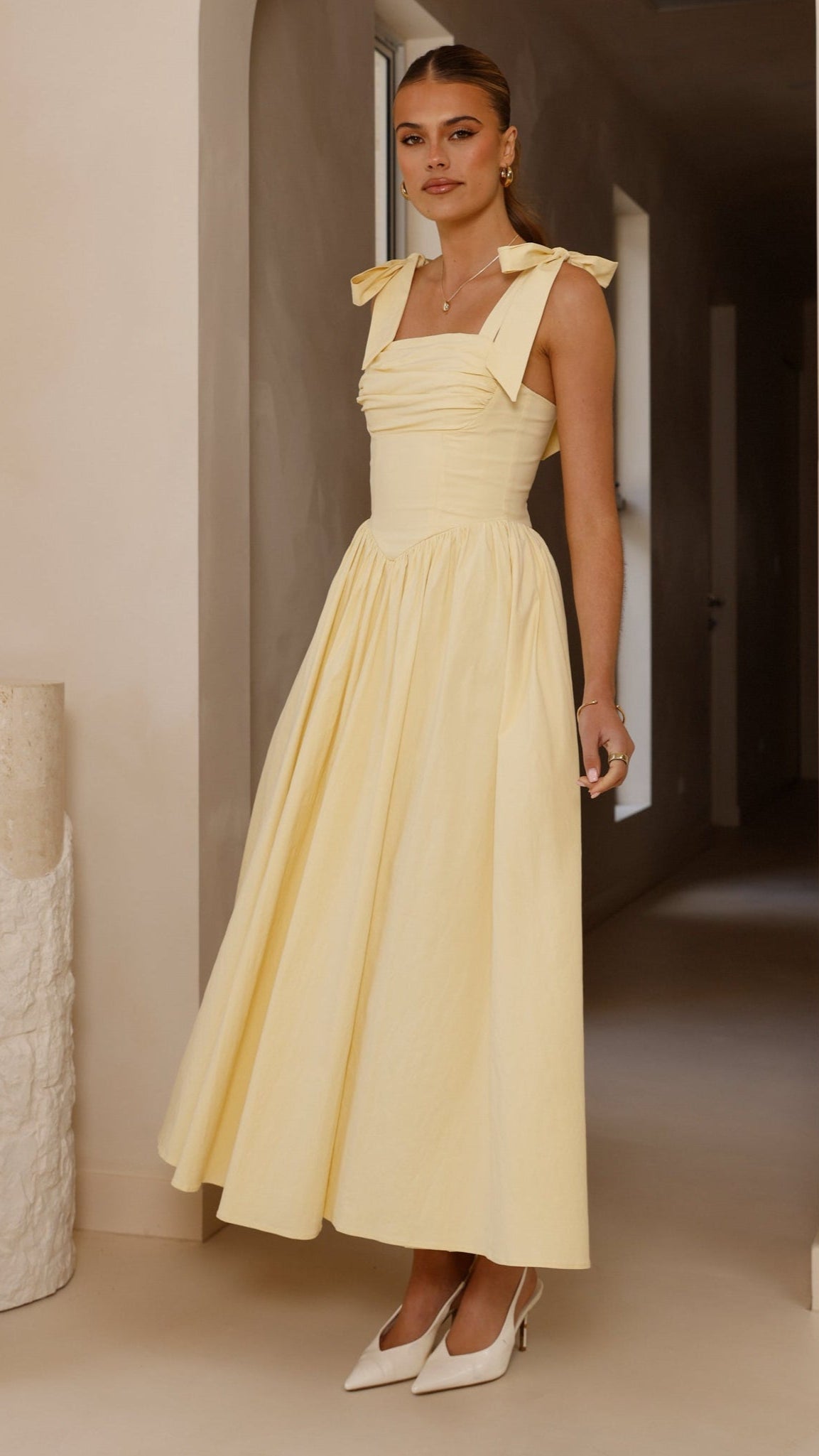 Haisley Yellow Maxi Dress