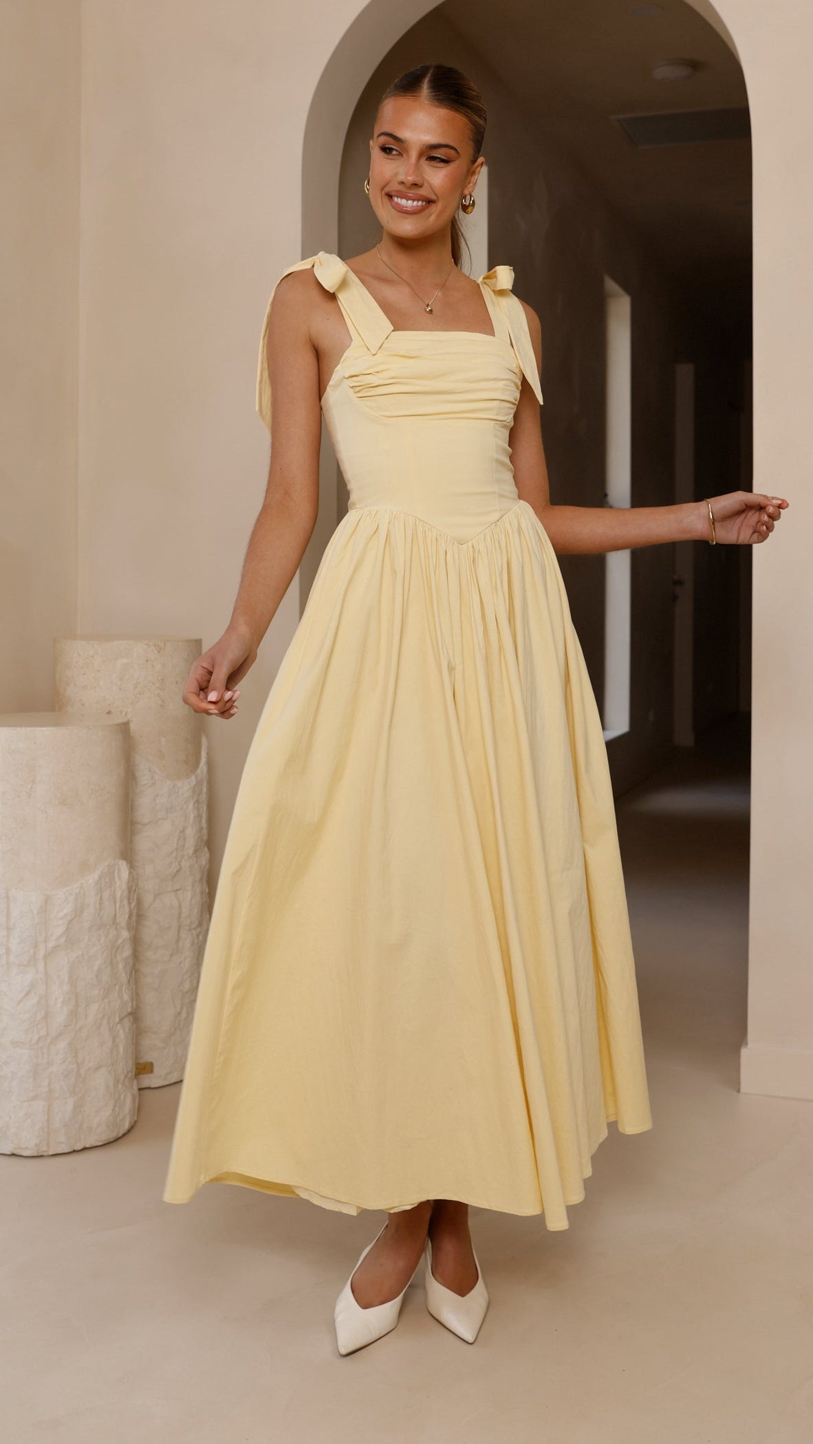 Haisley Yellow Maxi Dress