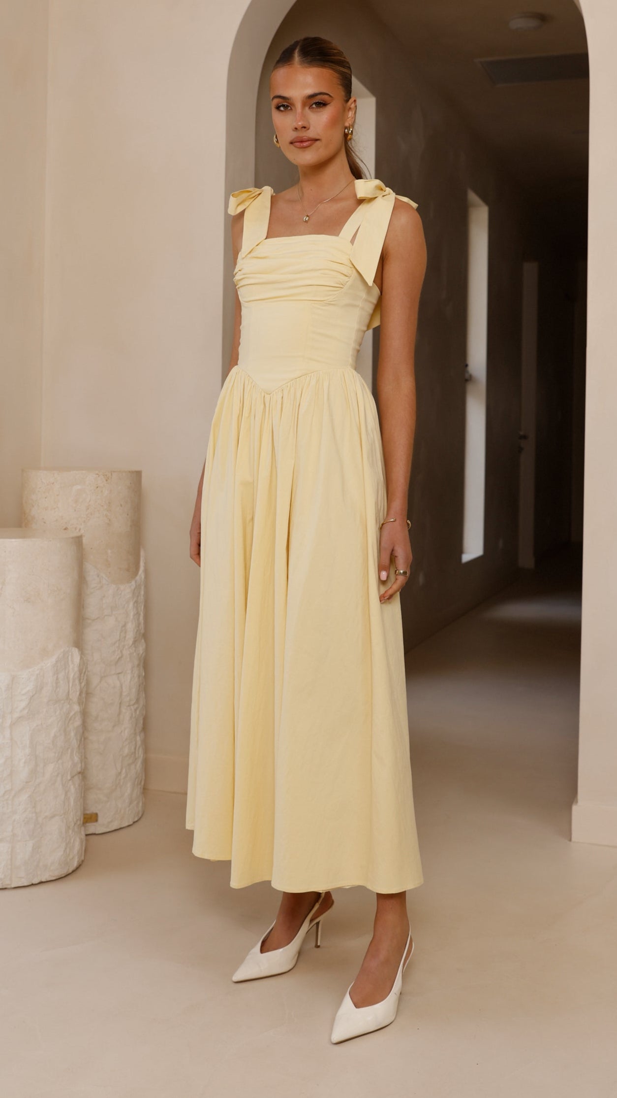 Haisley Yellow Maxi Dress