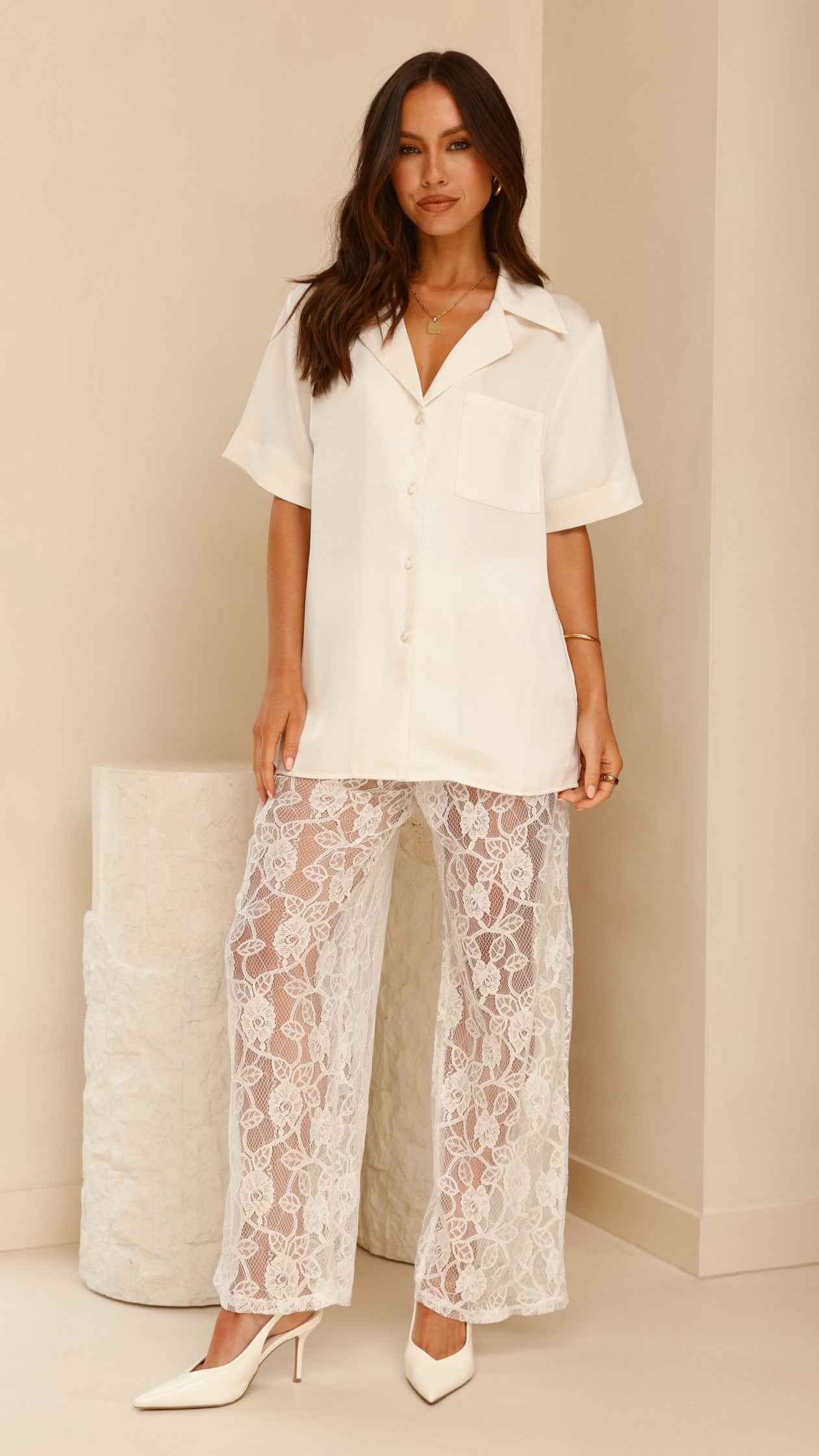 SHEER LACE MIDI CASUAL SUMMER DRESS