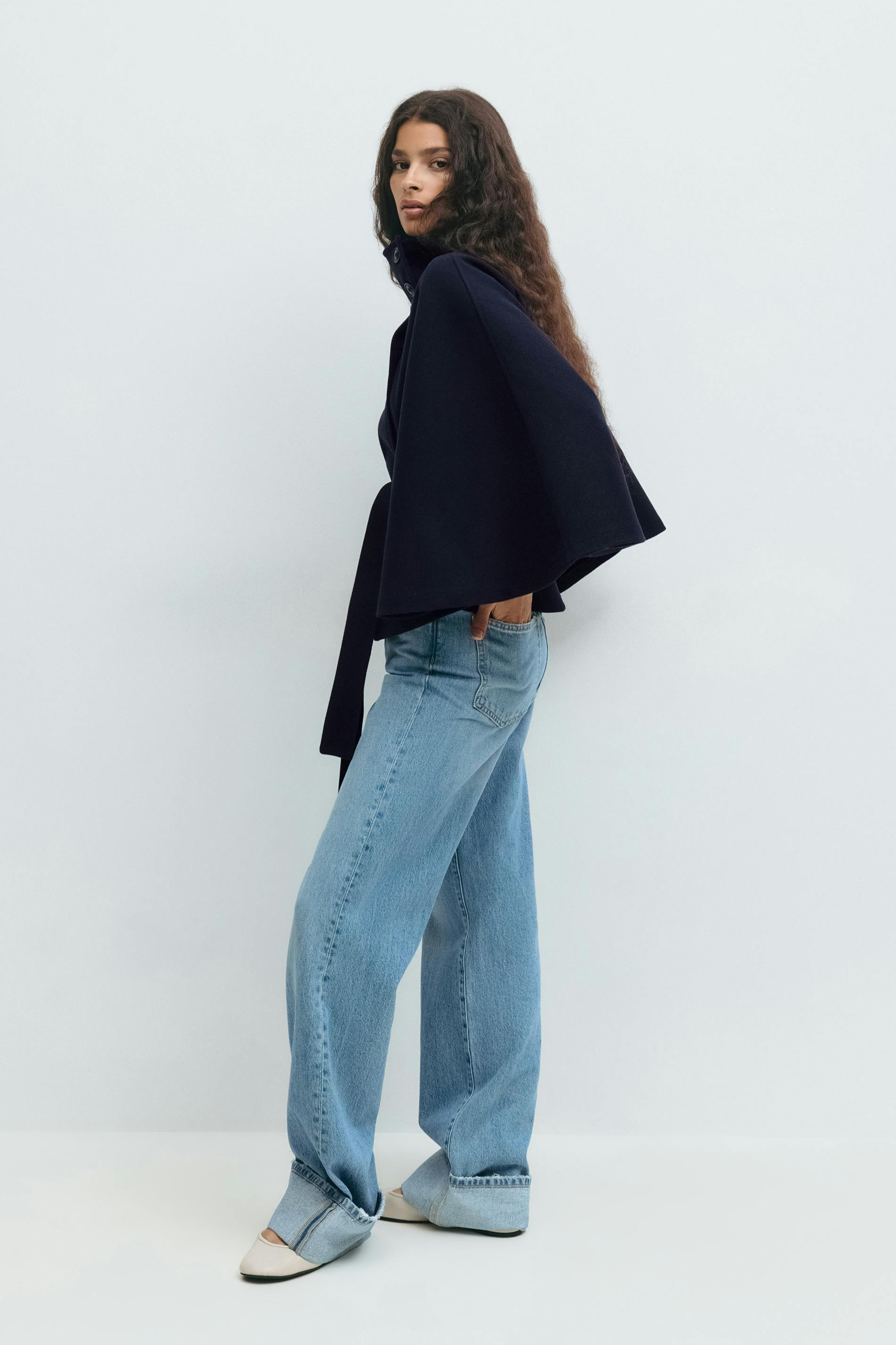 Belted Cape Jacket