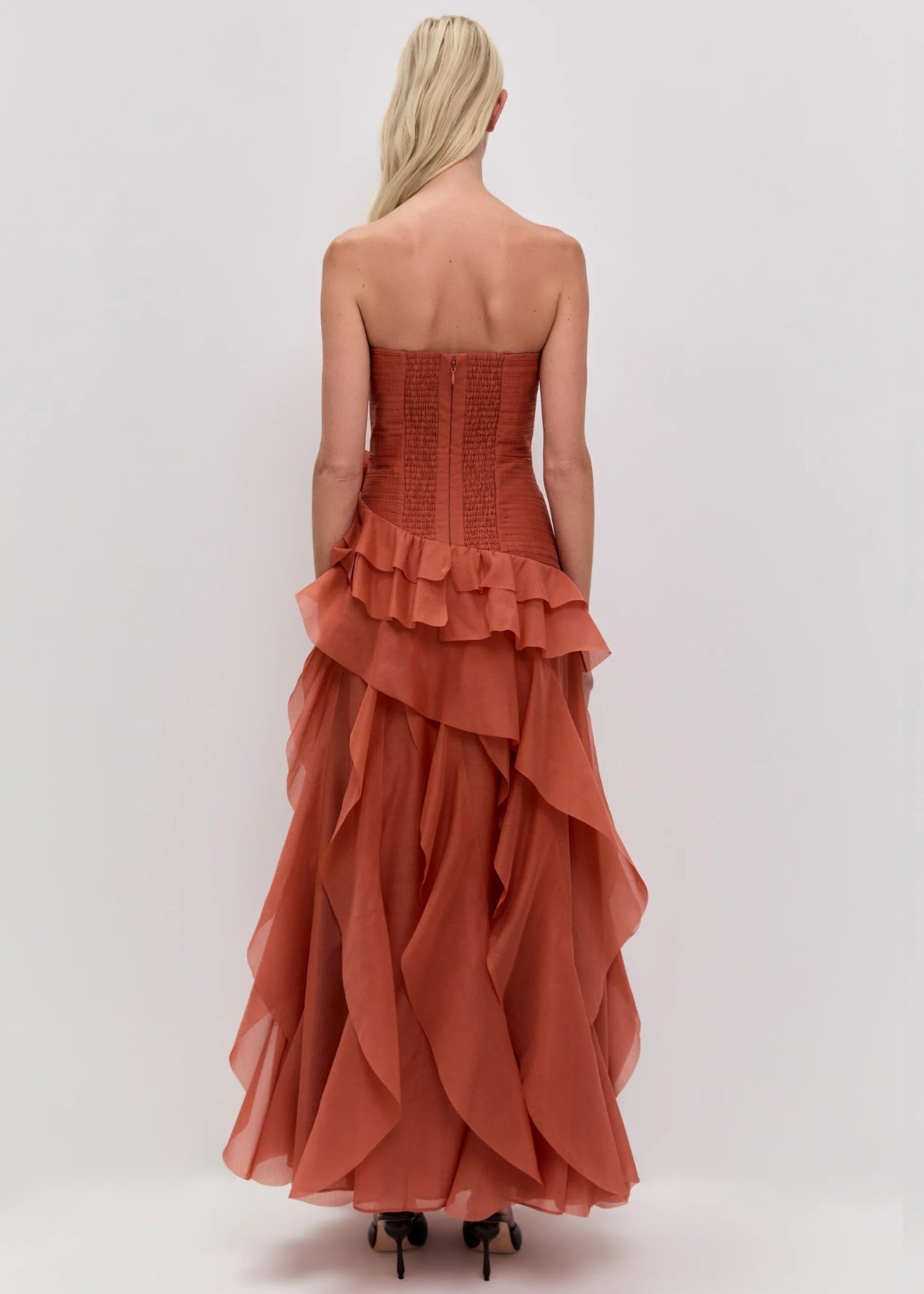 Canyon Dress in Coral Clay