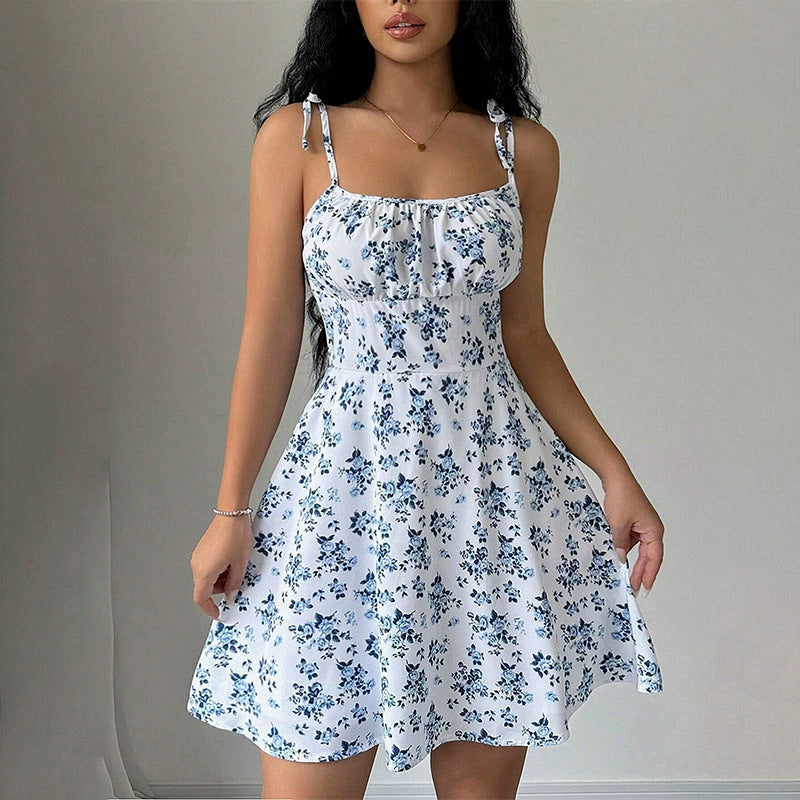 Floral A-Line Mini Summer Casual Dress