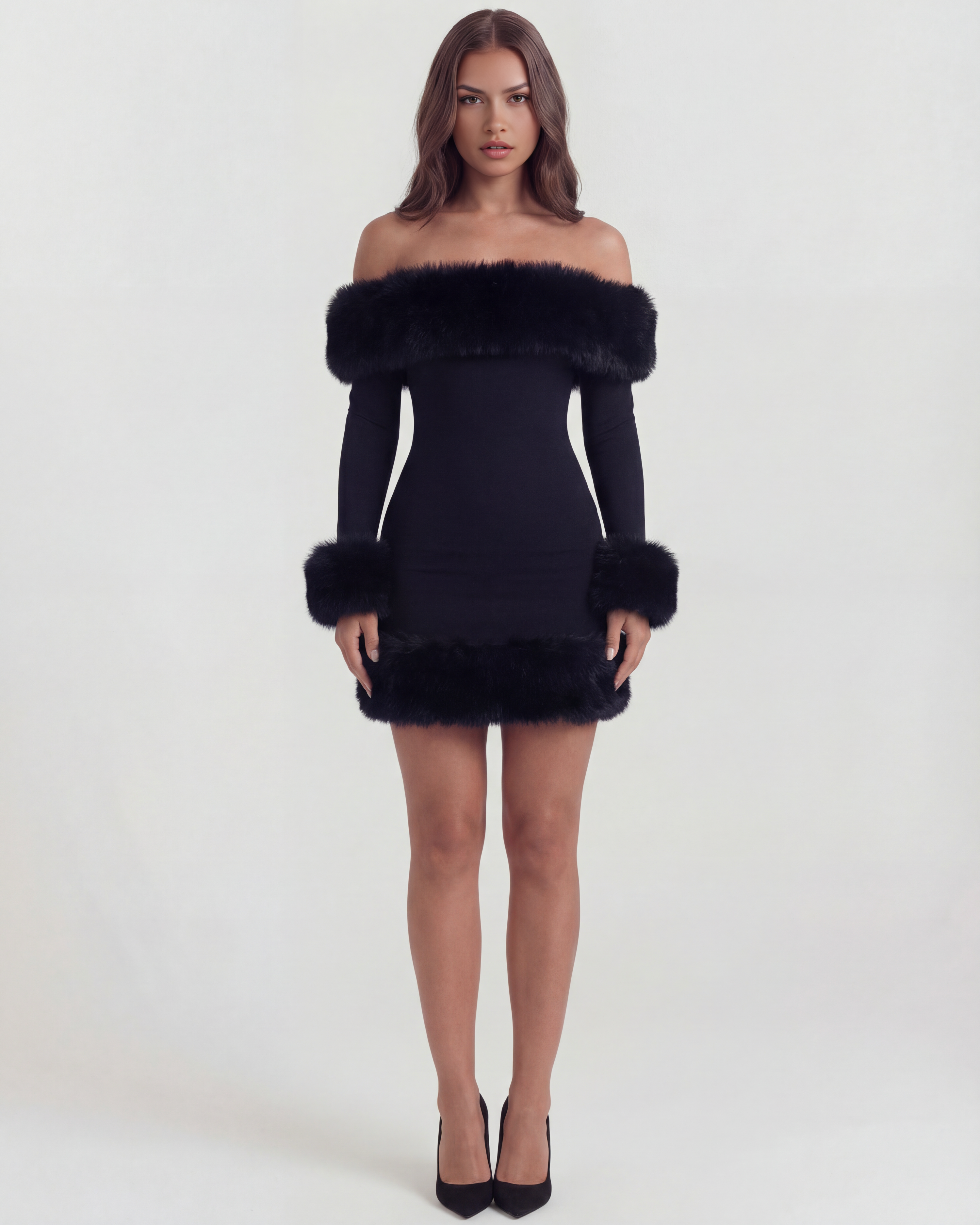 Off-the-Shoulder Faux Fur, Winter Parties & Date Nights
