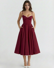 Satin Feel, Boned Bodice, Perfect for Weddings and Parties