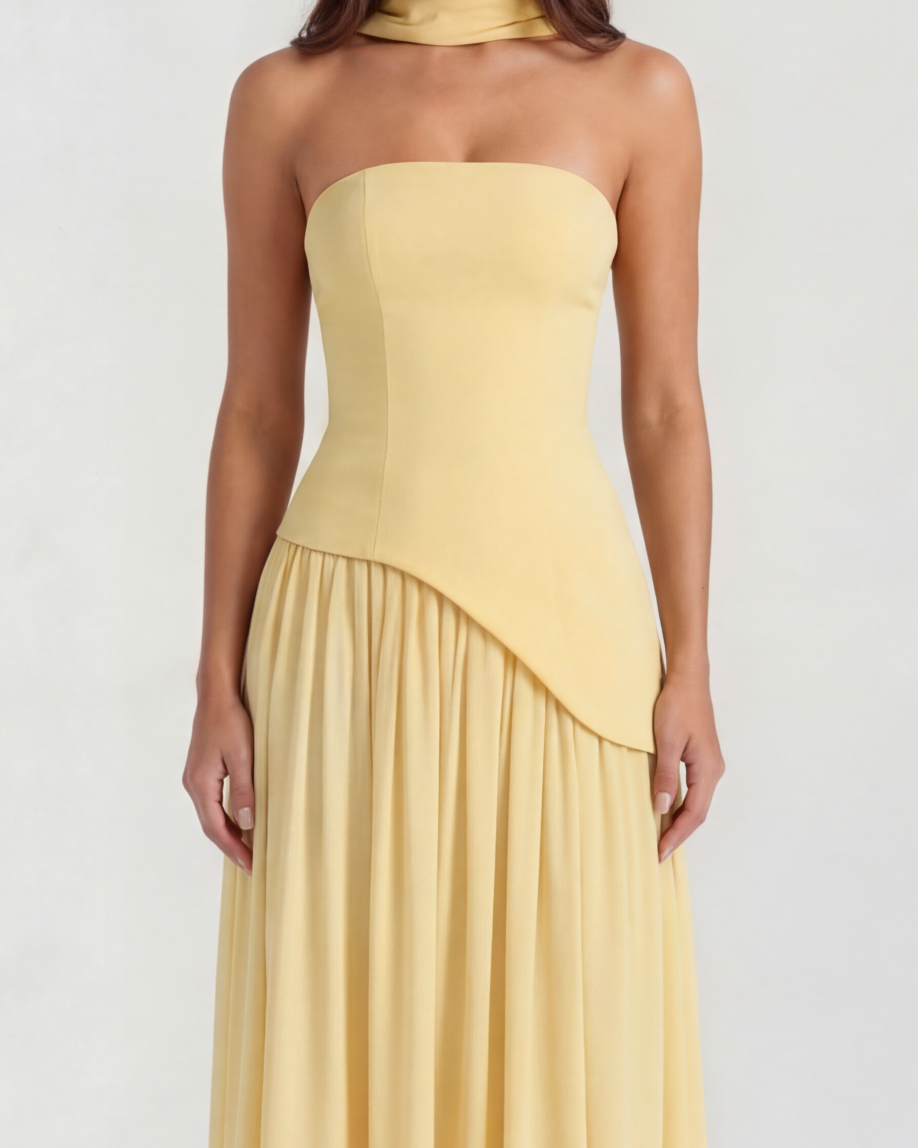 Serena Butter Yellow Maxi Dress