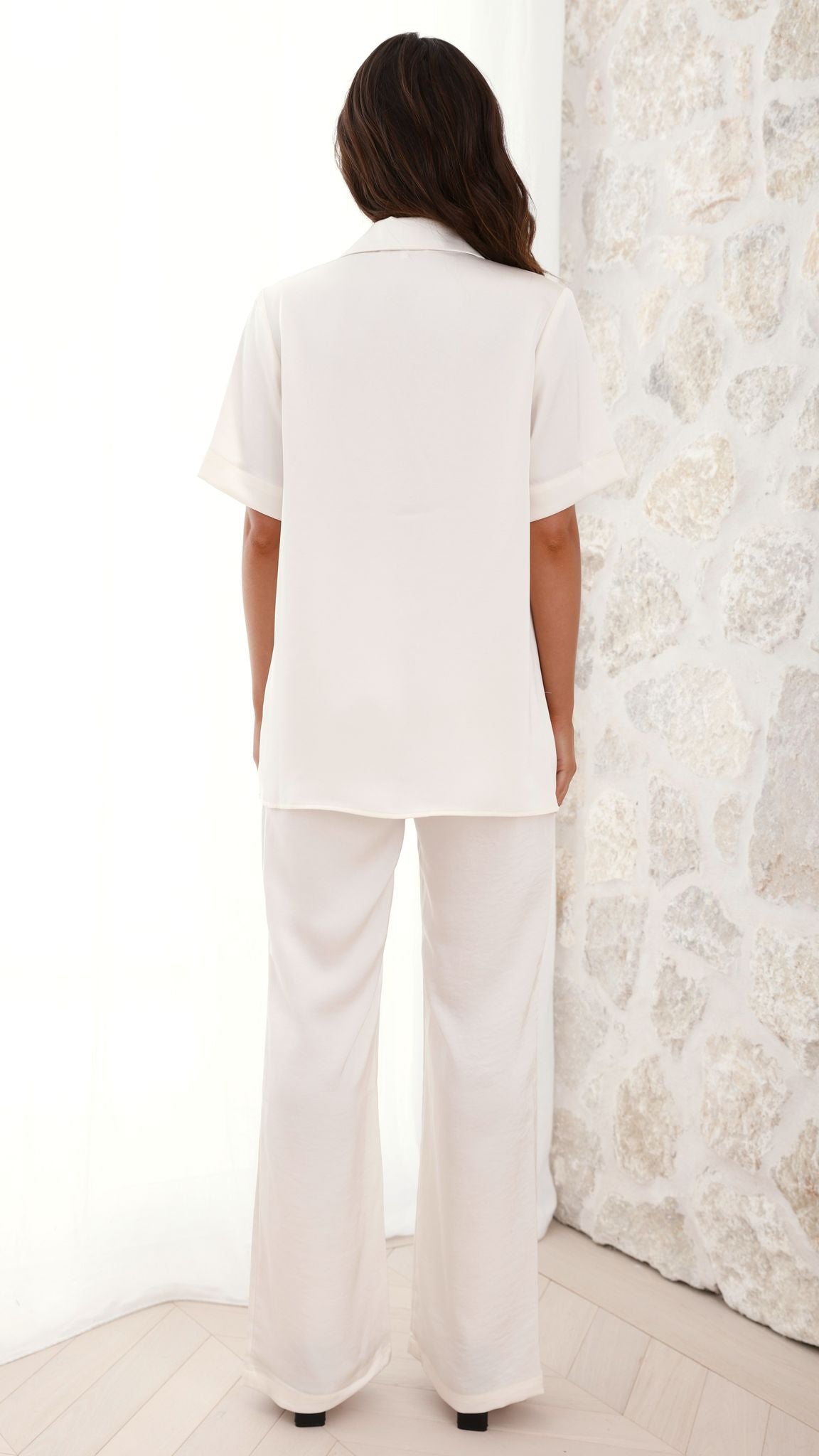 Imogen Cream Button Pants