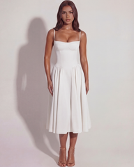 Twill Fabric, Boned Bodice, Perfect for Summer Events