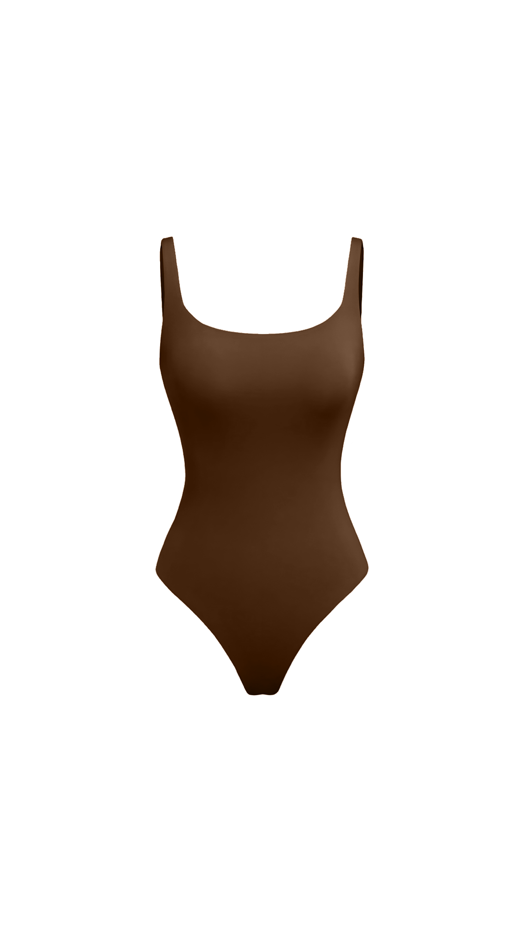 Ariana Sleek Black Tank Bodysuit