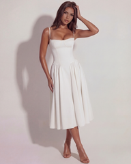 Twill Fabric, Boned Bodice, Perfect for Summer Events