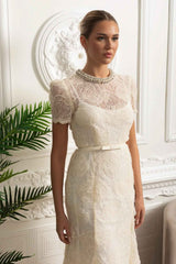 LACE FLORAL MIDI COCKTAIL PARTY DRESS