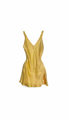 Adele Gold Mini Dress